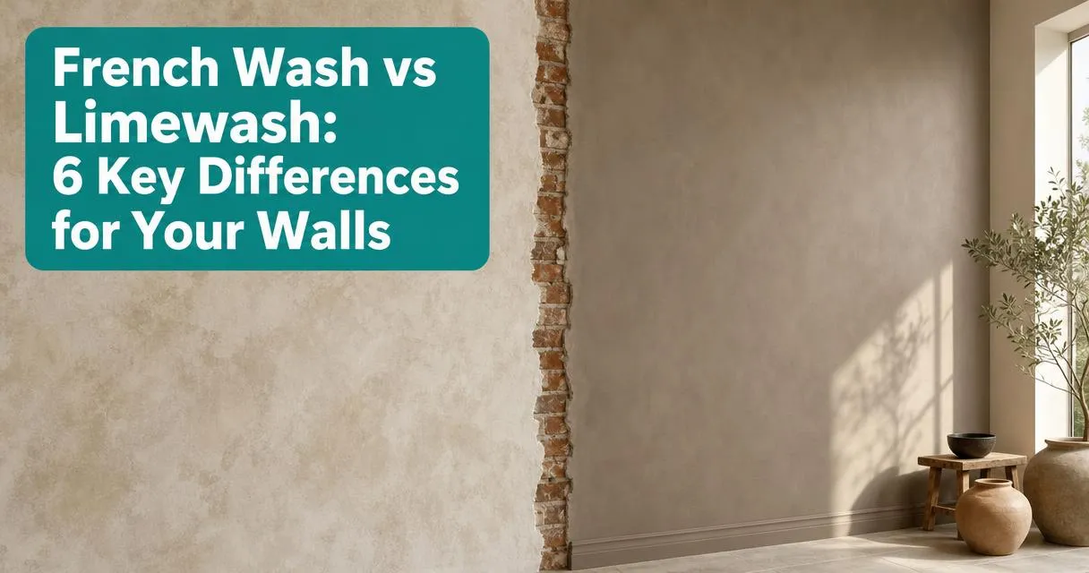 French Wash vs Limewash: 6 Key Differences for Your Walls